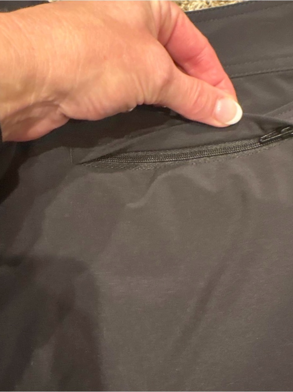 Athleta Black Athletic Shorts with Front Pockets - Picture 5 of 7